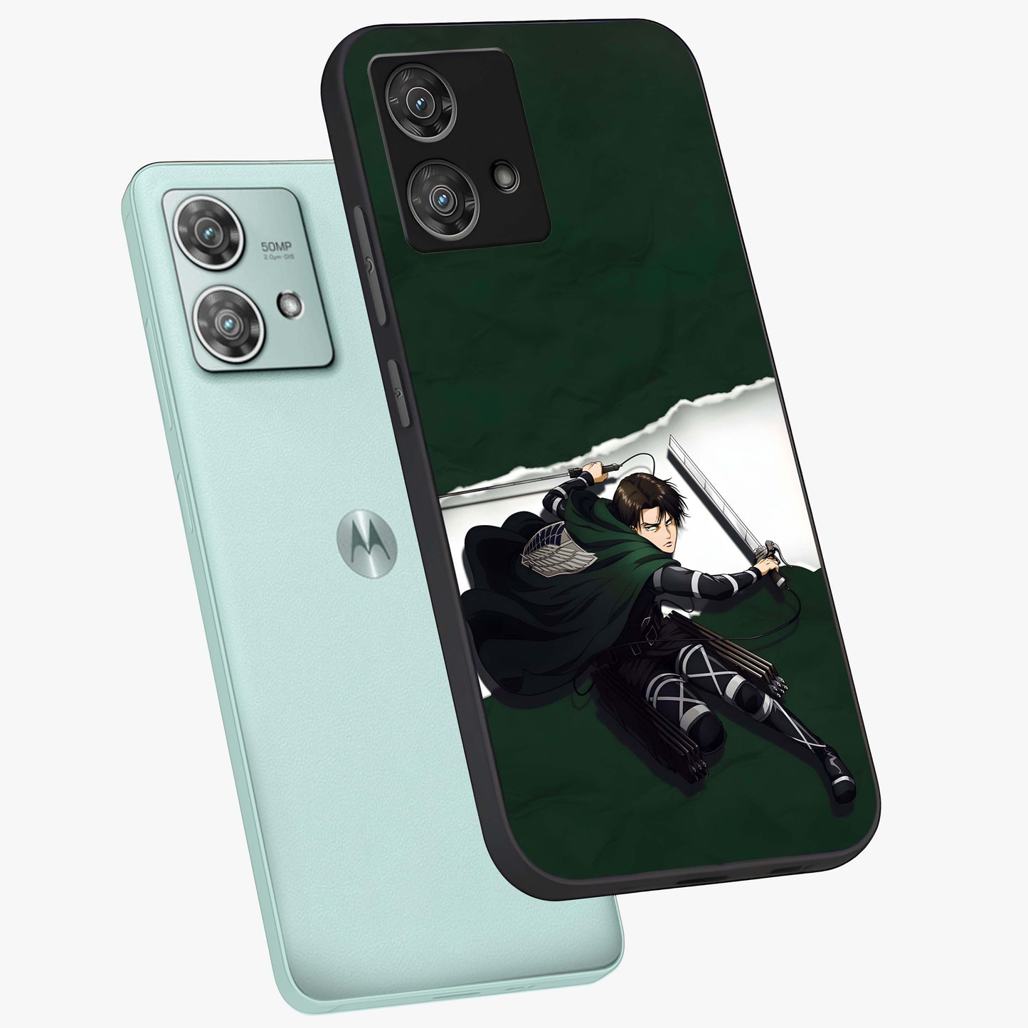 Emerald War Vanguard Glass Case displayed in angled mockup highlighting intense battle inspired design with emerald tone aesthetic.