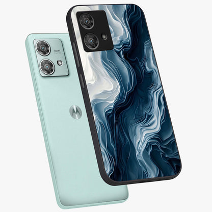 Ethereal Paper Marble Glass Case displayed in angled mockup highlighting elegant marble pattern with modern aesthetic style.