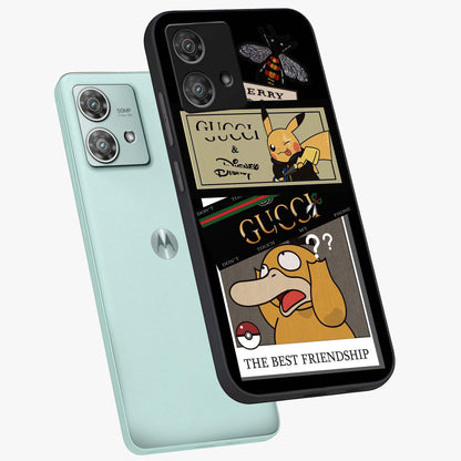 Gucci Play Mashup Glass Case displayed in angled mockup highlighting stylish fashion mashup design with bold aesthetic.