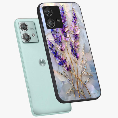 Lavender Dream Glow Glass Case displayed in angled mockup highlighting dreamy purple glow design with soft artistic style.