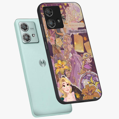Magical Tangled Dream Glass Case displayed in angled mockup highlighting whimsical fantasy design with magical aesthetic.