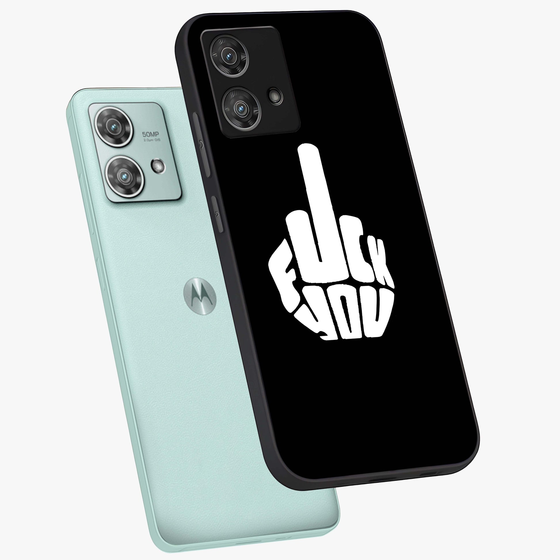 Rebel Mode On Glass Case displayed in angled mockup highlighting edgy text design with modern street aesthetic.
