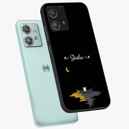 Silent Night Row Glass Case displayed in angled mockup highlighting peaceful evening design with dreamy night aesthetic.