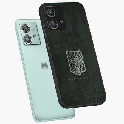 Wings Of Freedom Glass Case displayed in angled mockup highlighting graceful wing design with inspirational aesthetic.