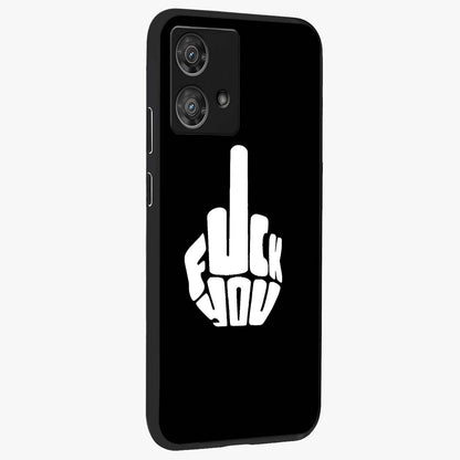 Rebel Mode On Glass Case upright view showcasing striking statement artwork with bold rebellious theme.