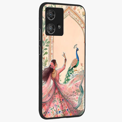 Royal Grace Muse Glass Case upright view showcasing stylish artistic artwork with sophisticated royal theme.