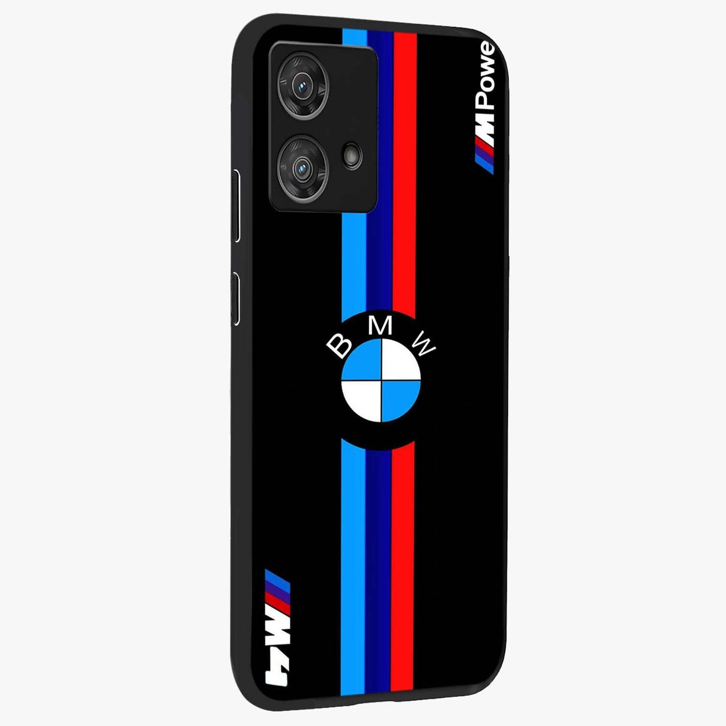 Turbo BMW Beast Glass Case upright view showcasing powerful car artwork with modern motorsport theme.