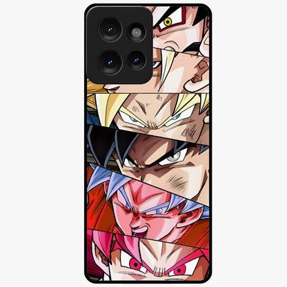Anime Character Glass Case showing flat back view with vibrant anime artwork and glossy glass finish.