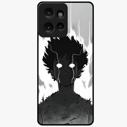 Awakened Inner Rage Glass Case showing flat back view with intense artistic artwork and glossy glass finish.