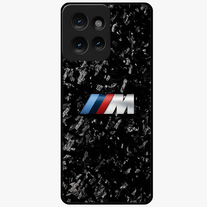 Carbon Speed Mark Glass Case showing flat back view with sporty carbon pattern artwork and glossy glass finish.