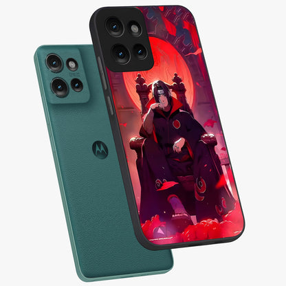 Blood Moon Sovereign Glass Case displayed in angled mockup highlighting dark celestial moon design and dramatic theme.