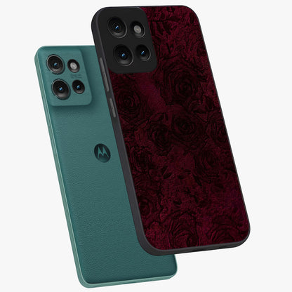 Crimson Fade Flow Glass Case displayed in angled mockup highlighting smooth gradient design with modern aesthetic style.