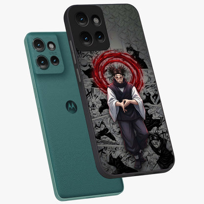 Cursed Ritual Ascension Glass Case displayed in angled mockup highlighting mystical ritual illustration with supernatural aesthetic.