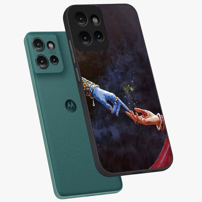 Divine Touch Eternal Glass Case displayed in angled mockup highlighting elegant divine inspired design with calm aesthetic style.