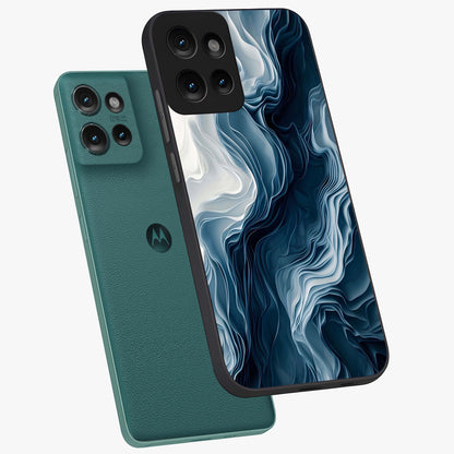 Ethereal Paper Marble Glass Case displayed in angled mockup highlighting elegant marble pattern with modern aesthetic style.