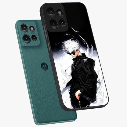 Limitless Shadow King Glass Case displayed in angled mockup highlighting dramatic dark hero design with intense aesthetic.
