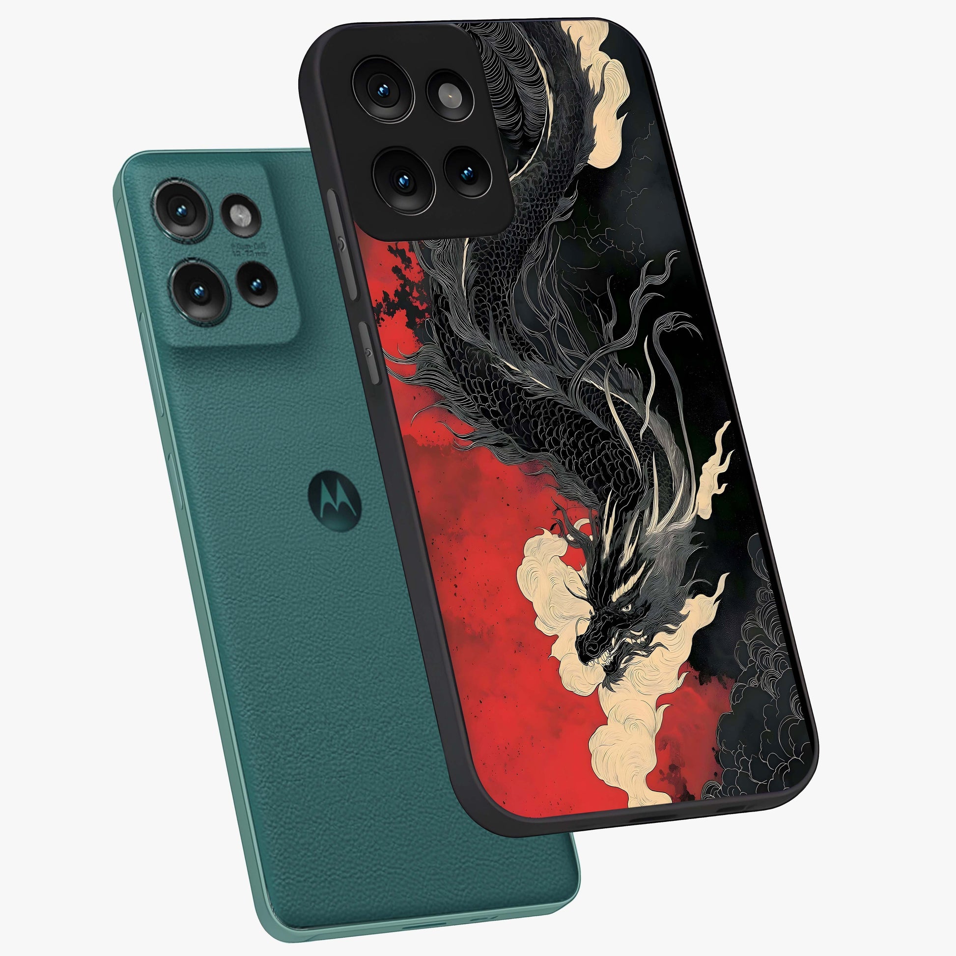 Shadow Dragon Fury Glass Case displayed in angled mockup highlighting powerful dragon illustration with dark fantasy aesthetic.