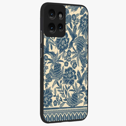 Heirloom Wild Bloom Glass Case upright view showcasing delicate wildflower artwork with timeless floral theme.