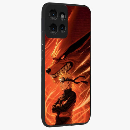 Nine Tails Legacy Glass Case upright view showcasing dramatic nine-tails artwork with intense anime themed design.