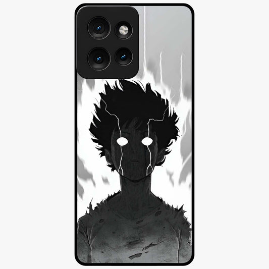 Awakened Inner Rage Glass Case showing flat back view with intense artistic artwork and glossy glass finish.