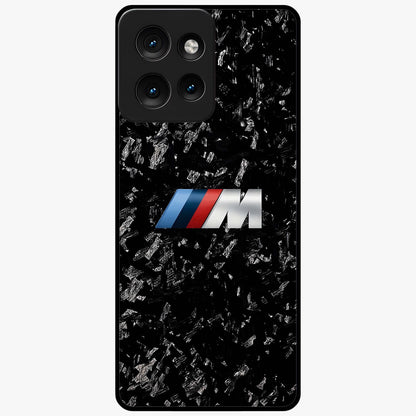Carbon Speed Mark Glass Case showing flat back view with sporty carbon pattern artwork and glossy glass finish.