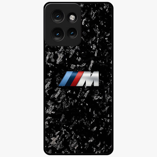 Carbon Speed Mark Glass Case showing flat back view with sporty carbon pattern artwork and glossy glass finish.