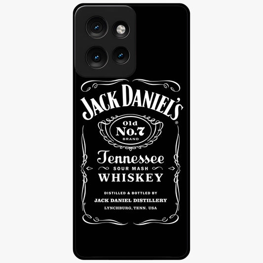 Vintage Whiskey Heritage Glass Case showing flat back view with classic whiskey inspired artwork and glossy glass finish.