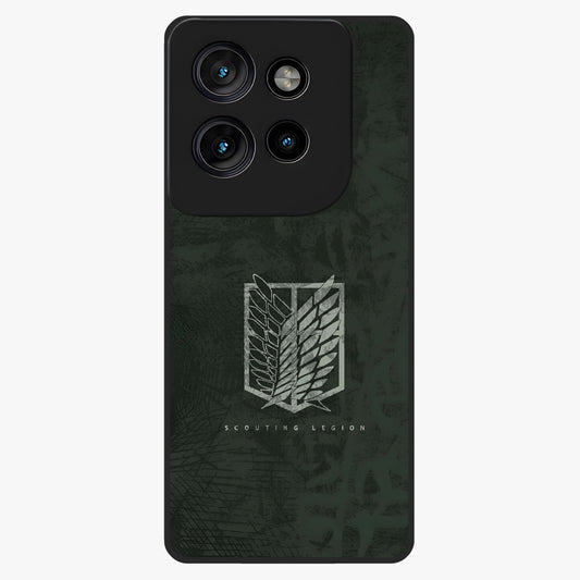 Wings Of Freedom Glass Case showing flat back view with symbolic wings artwork and glossy glass finish.