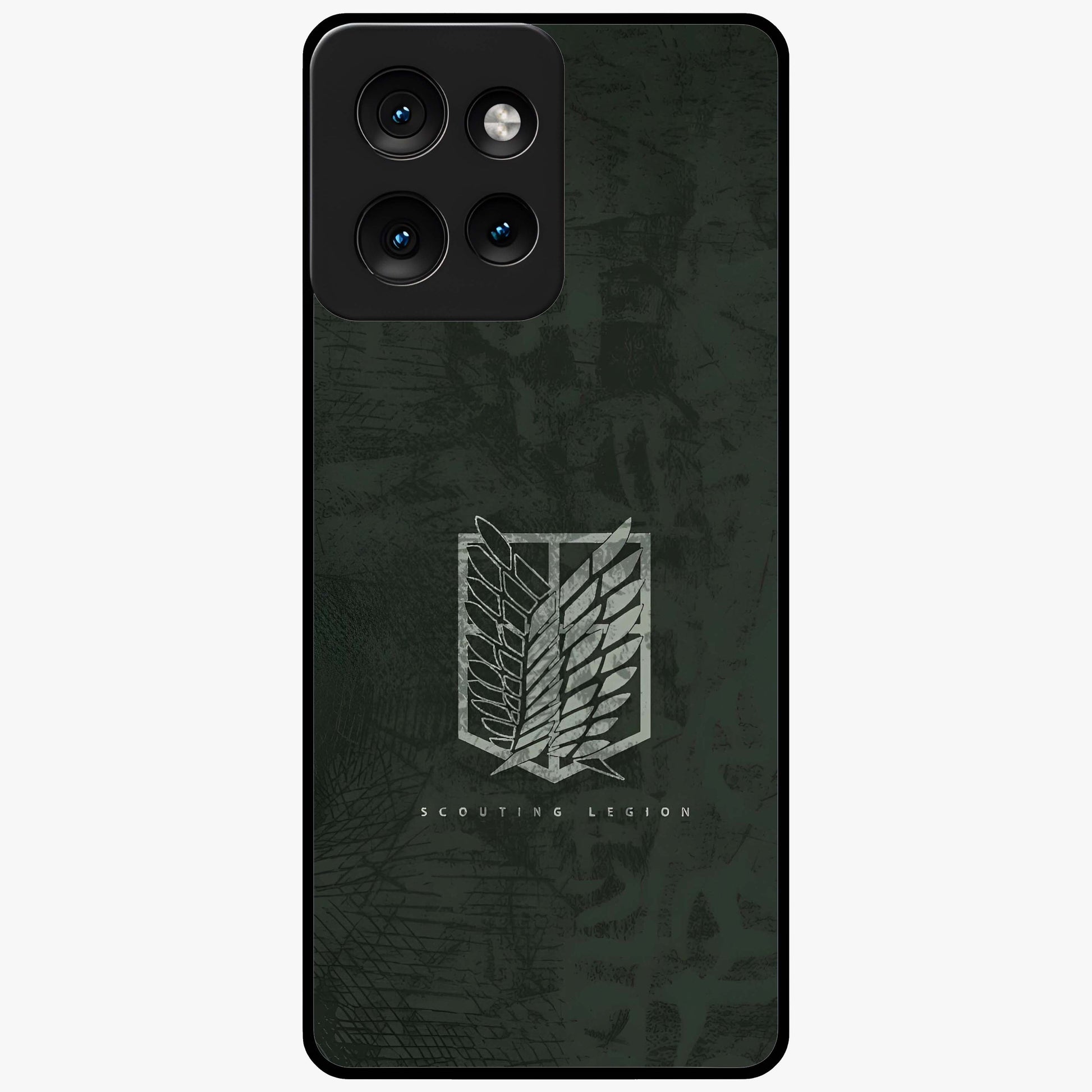 Wings Of Freedom Glass Case showing flat back view with symbolic wings artwork and glossy glass finish.