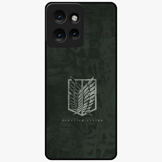Wings Of Freedom Glass Case showing flat back view with symbolic wings artwork and glossy glass finish.