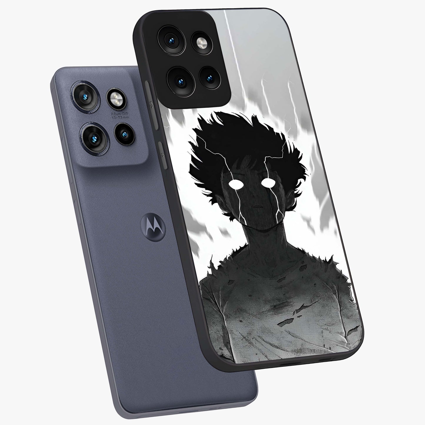 Awakened Inner Rage Glass Case displayed in angled mockup highlighting powerful graphic design and bold artistic theme.