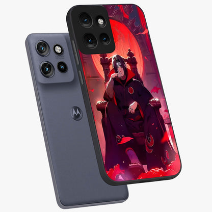 Blood Moon Sovereign Glass Case displayed in angled mockup highlighting dark celestial moon design and dramatic theme.
