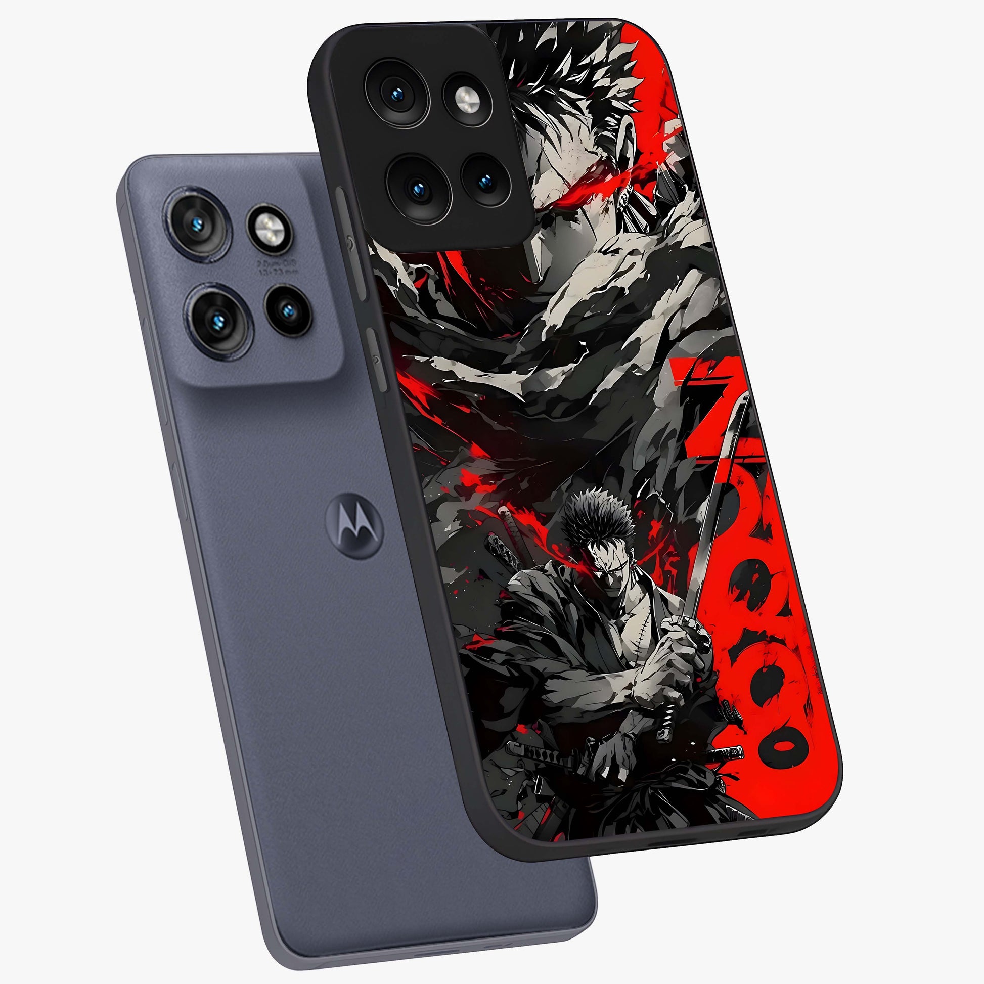 Demon Sword Resolve Glass Case displayed in angled mockup highlighting powerful demon sword illustration with dark fantasy aesthetic.