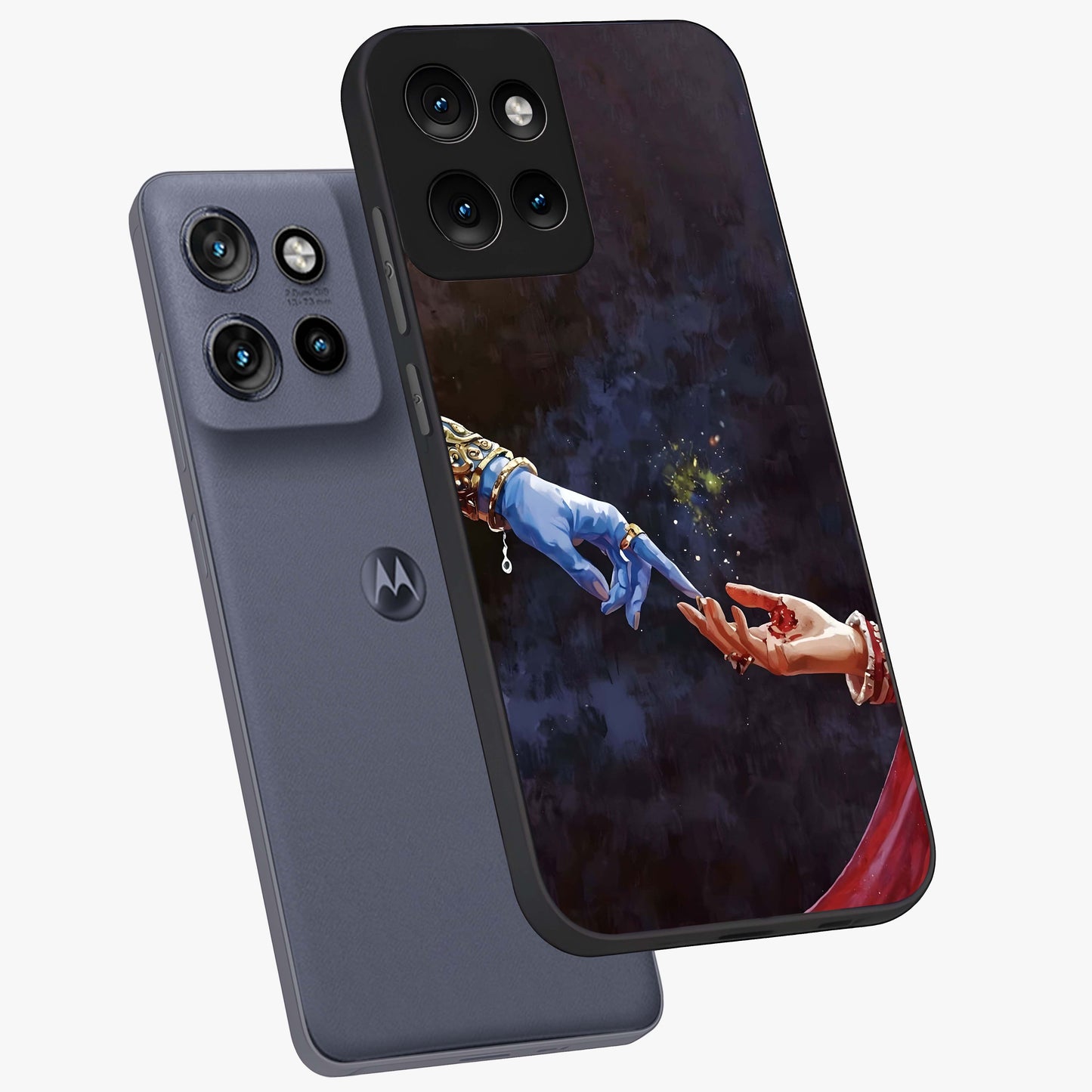 Divine Touch Eternal Glass Case displayed in angled mockup highlighting elegant divine inspired design with calm aesthetic style.