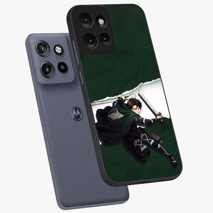 Emerald War Vanguard Glass Case displayed in angled mockup highlighting intense battle inspired design with emerald tone aesthetic.