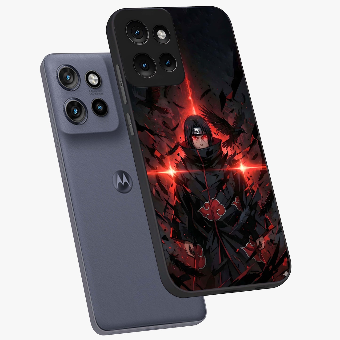 Focus Mode On Glass Case displayed in angled mockup highlighting clean minimal text artwork with modern aesthetic style.
