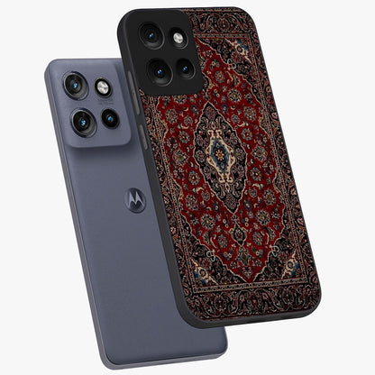 Heritage Carpet Royale Glass Case displayed in angled mockup highlighting intricate royal carpet design with heritage aesthetic.