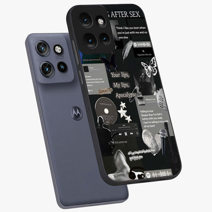 Midnight Love Echo Glass Case displayed in angled mockup highlighting elegant love inspired design with deep aesthetic style.