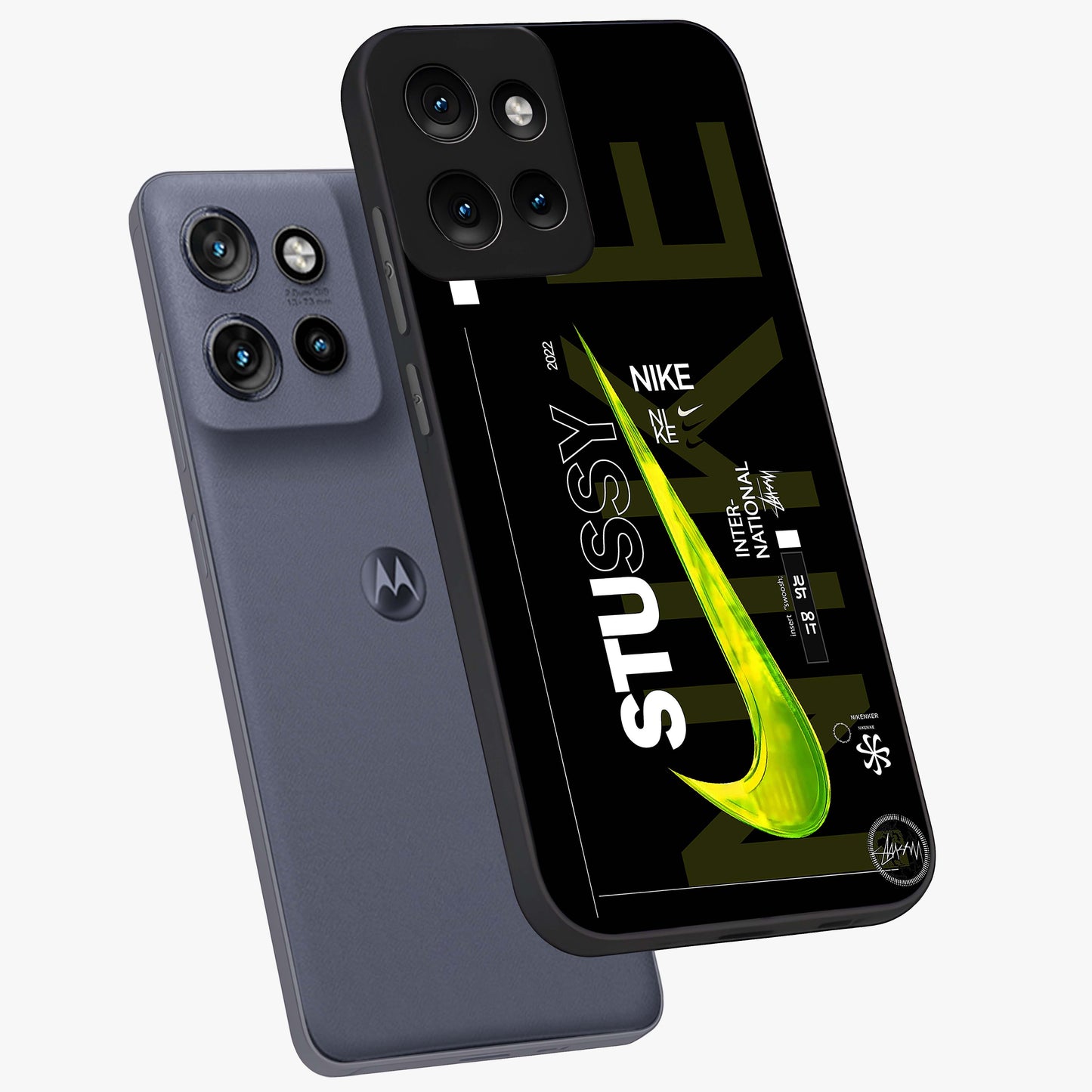 Neon Street Edition Glass Case displayed in angled mockup highlighting vibrant urban design with bold street aesthetic.