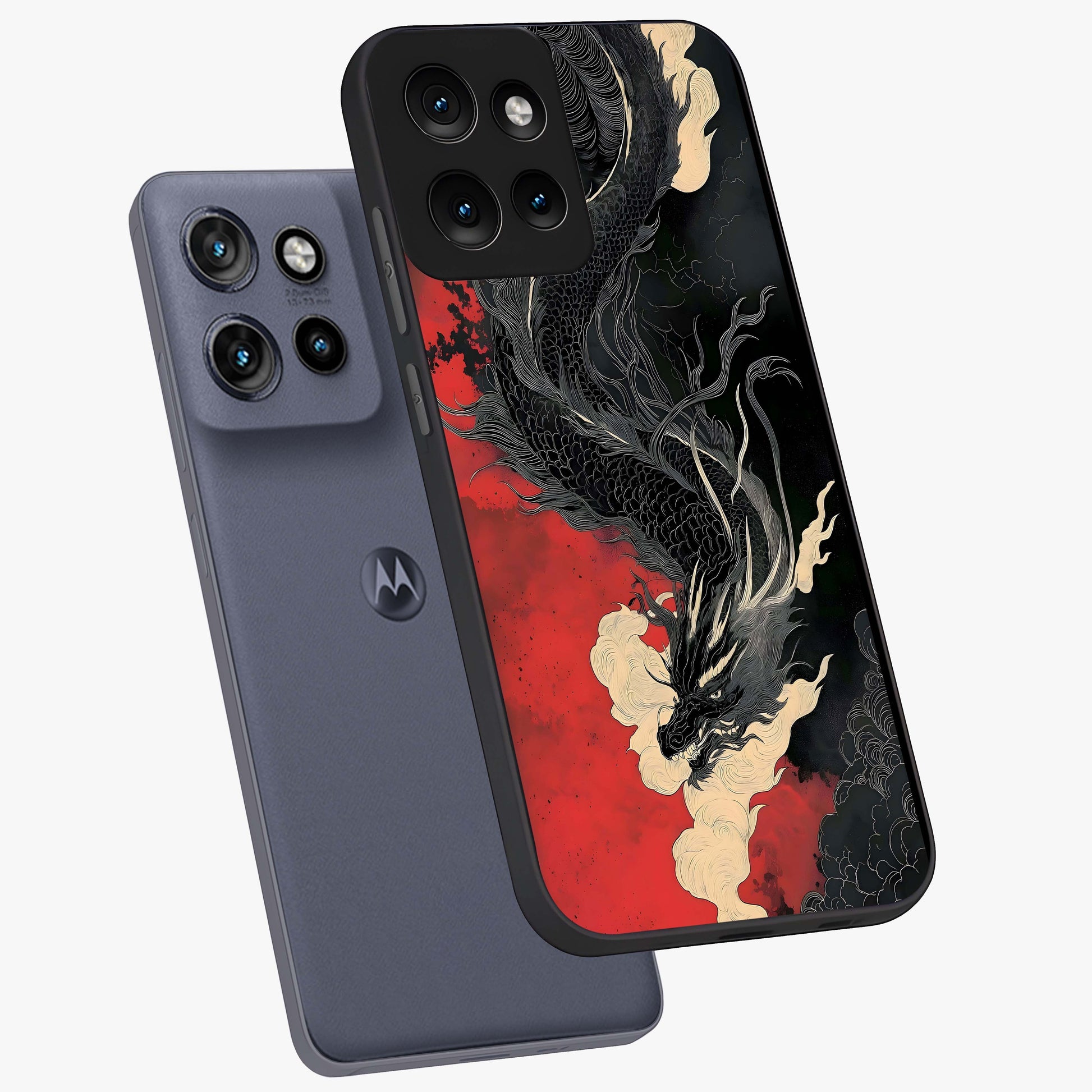 Shadow Dragon Fury Glass Case displayed in angled mockup highlighting powerful dragon illustration with dark fantasy aesthetic.