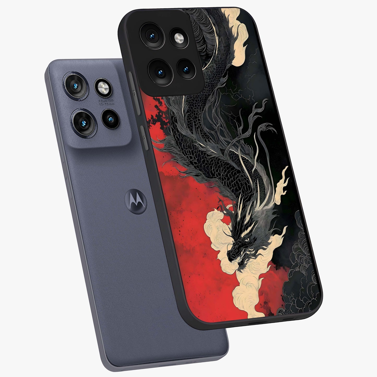 Shadow Dragon Fury Glass Case displayed in angled mockup highlighting powerful dragon illustration with dark fantasy aesthetic.