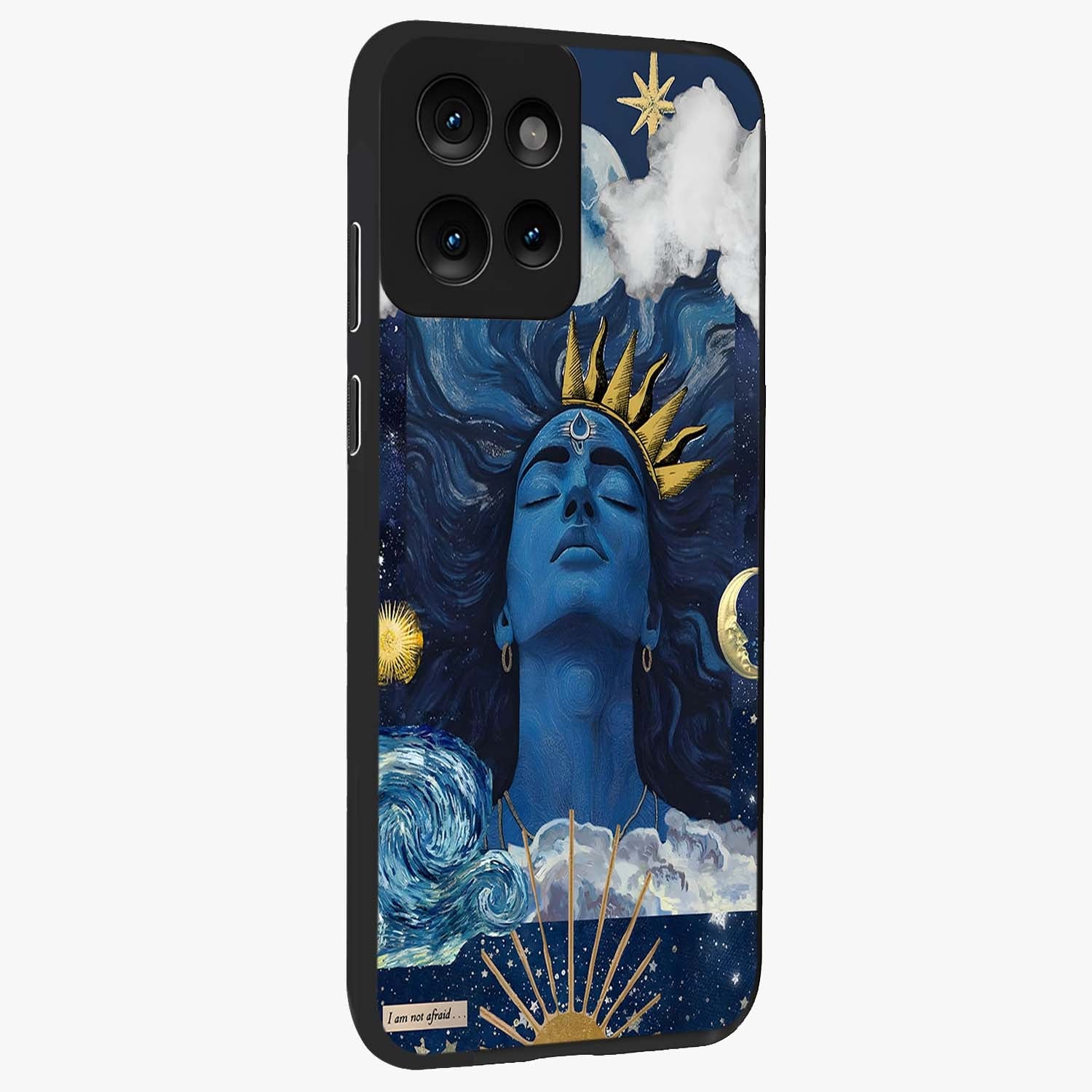 Aesthetic Lord Shiva Glass Case upright view showcasing powerful Lord Shiva artwork with devotional theme.