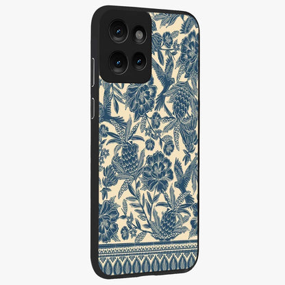 Heirloom Wild Bloom Glass Case upright view showcasing delicate wildflower artwork with timeless floral theme.