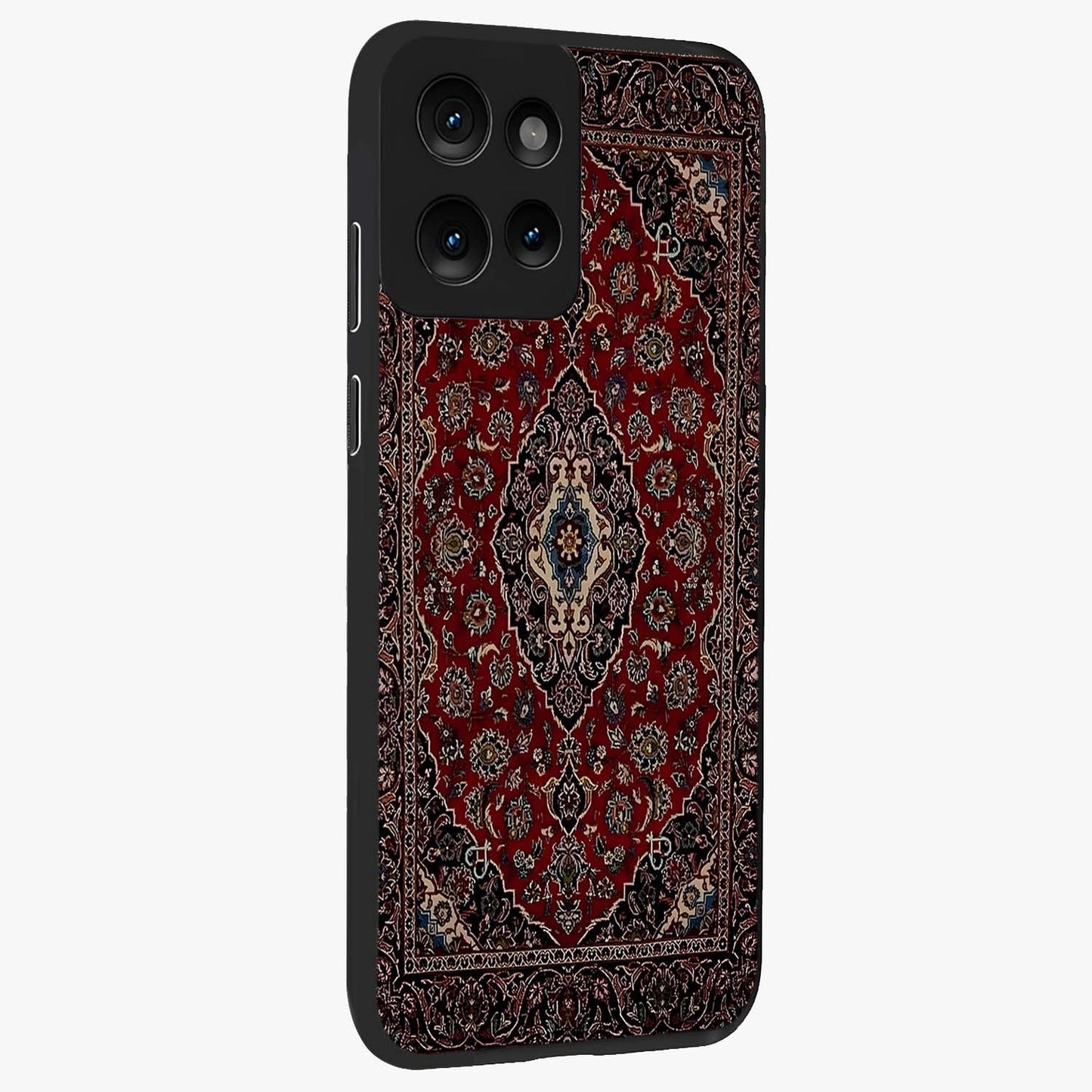 Heritage Carpet Royale Glass Case upright view showcasing detailed ornamental artwork with luxurious traditional theme.