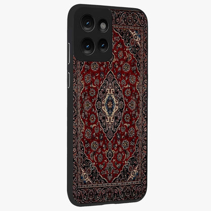 Heritage Carpet Royale Glass Case upright view showcasing detailed ornamental artwork with luxurious traditional theme.