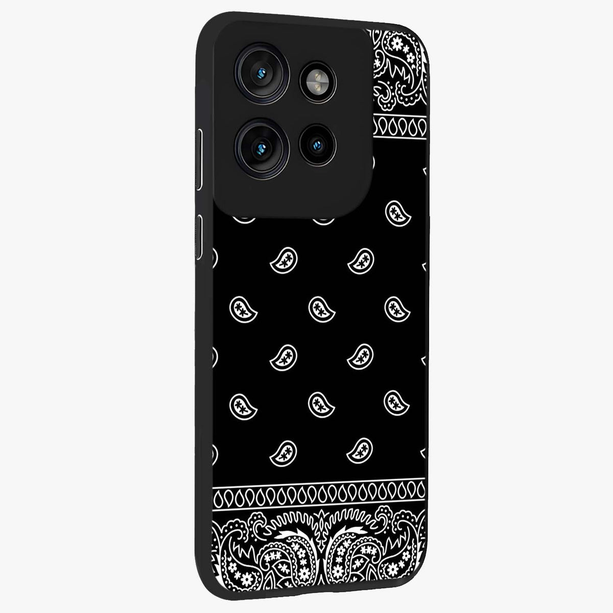 Retro Rebel Threads Glass Case upright view showcasing stylish vintage artwork with bold retro theme.