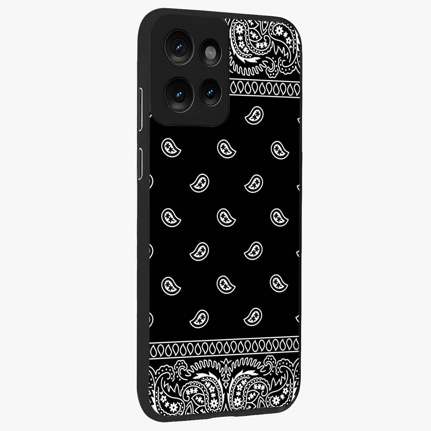 Retro Rebel Threads Glass Case upright view showcasing stylish vintage artwork with bold retro theme.
