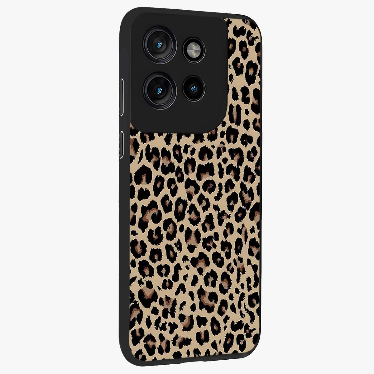 Savage Chic Pattern Glass Case upright view showcasing trendy decorative artwork with edgy fashion theme.