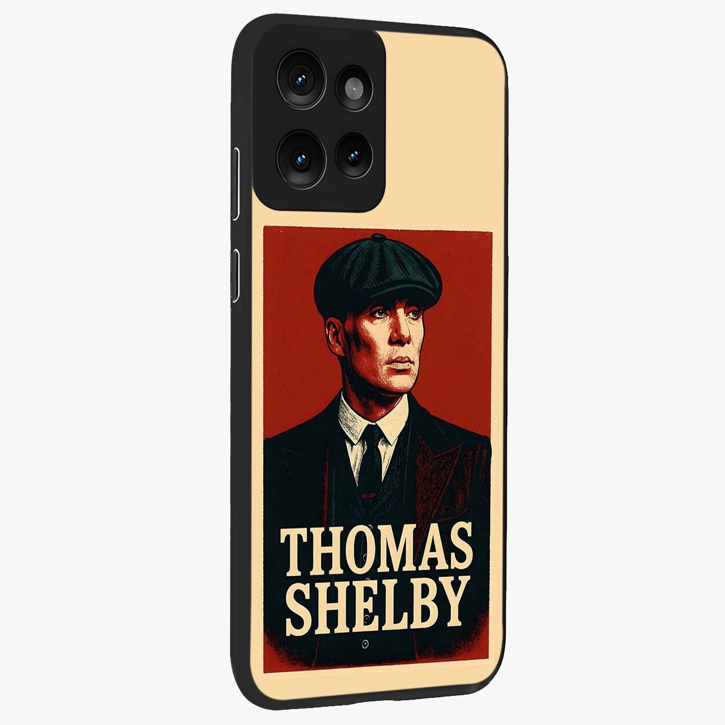 Vintage Mafia Authority Glass Case upright view showcasing dramatic vintage artwork with iconic authority theme.