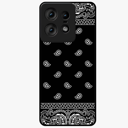 Retro Rebel Threads Glass Case showing flat back view with vintage street style artwork and glossy glass finish.